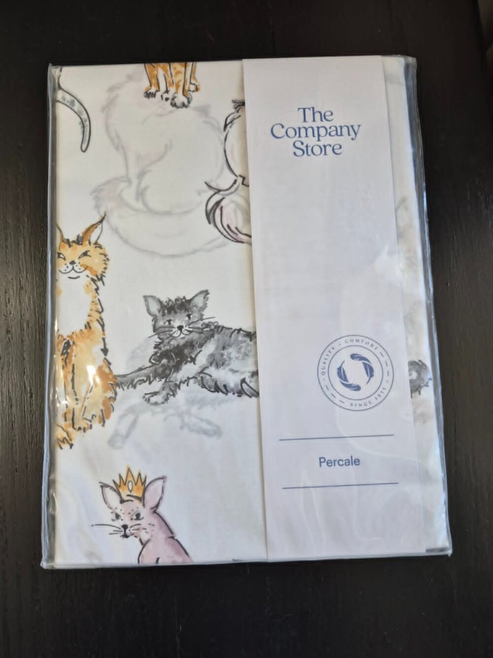 The Company Store Quality Comfort since 1911 Royal Cats Shower Curtain Percale